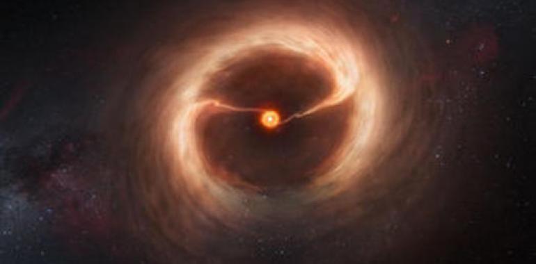 Corrientes de gas que permiten la formación de planetas gigantes