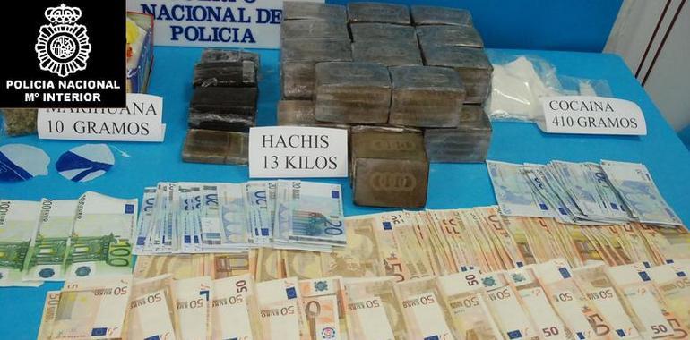 Detenido un importante traficante de drogas de Oviedo con las manos en la masa 