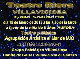 Gala solidaria en Villaviciosa con la niña Aurora