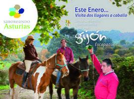 Visita de llagares a caballo en \Gijón escapadas\