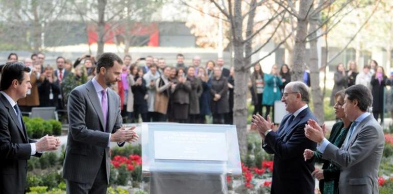 El Príncipe de Asturias inaugura el Campus Repsol