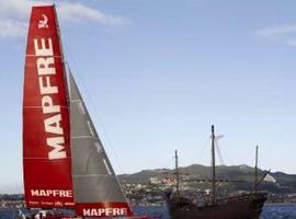 El VO 70 “MAPFRE”  rumbo a Baiona (Pontevedra)