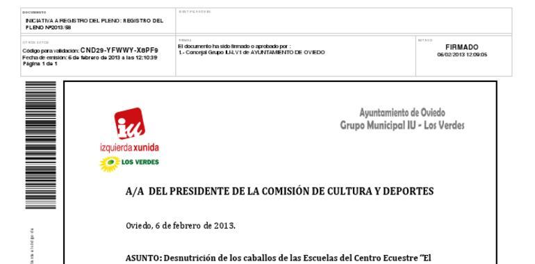 IU denuncia la desnutrición de caballos en el Centro Ecuestre el Asturcón