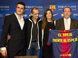 Quini presenta su película en el Camp Nou