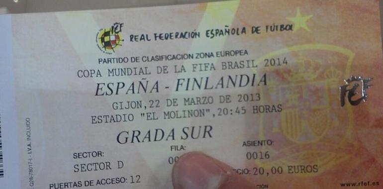 Agotadas las entradas para el España-Finlandia de El Molinón