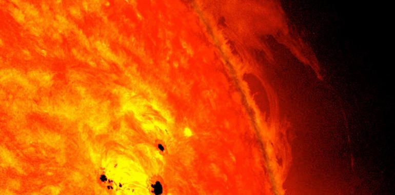 Acné solar: al astro rey le sale un grano de seis veces la tierra en sólo 48 horas