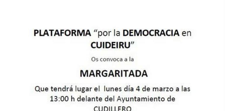 Concentración floral ante el Ayuntamiento de Cudillero