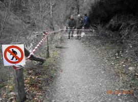 Un desprendimiento obliga a cerrar parte de la Ruta del Alba 