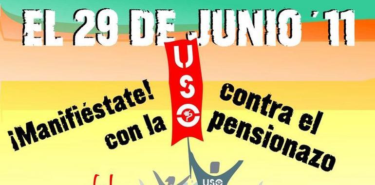 Diez mil manifestantes recorren el centro de Madrid contra el Pensionazo 