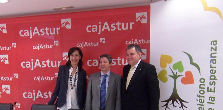 Cajastur presentó el XXXV Aniversario del Teléfono de la Esperanza 