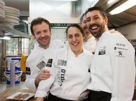 Cocina de embeleso en la entrega del premio Chef Millesime a Nacho Manzano