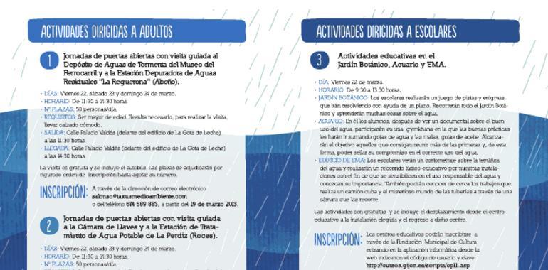 La EMA gijonesa celebra el Día Mundial del Agua con numerosas actividades