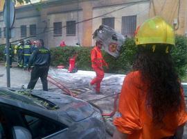 Accidente de una avioneta en Cuatro Vientos