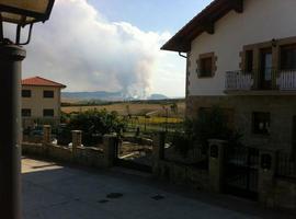 Declarado un incendio de vegetación en Arraiza (Zabalza
