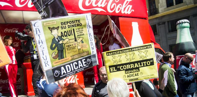 Manifestación de ADICAE en La Escandalera