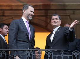  Correa agradece la visita del Príncipe de Asturias 