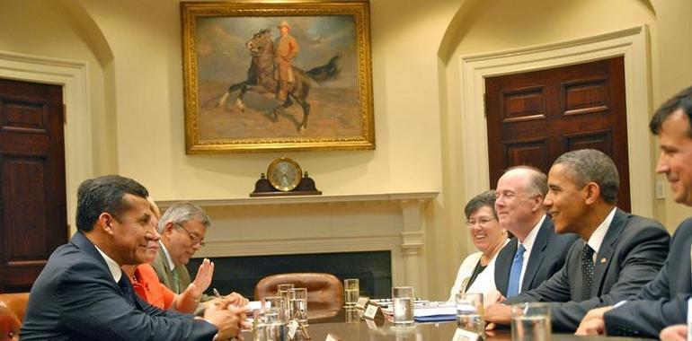 Ollanta Humala, recibido por  Barack Obama en la Casa Blanca