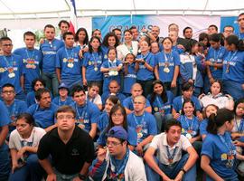 Presidenta Chinchilla felicitó a los atletas de las Olimpiadas Especiales de Atenas