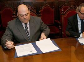 Ayuntamiento y Real Oviedo firman la cesión de las instalaciones de La Pixarra