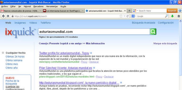 Los internautas buscan en StartPage e Ixquick garantías de privacidad tras el “escándalo Prism”