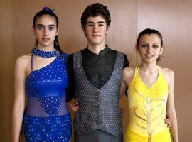 Tres asturianos en el nacional de patinaje artístico