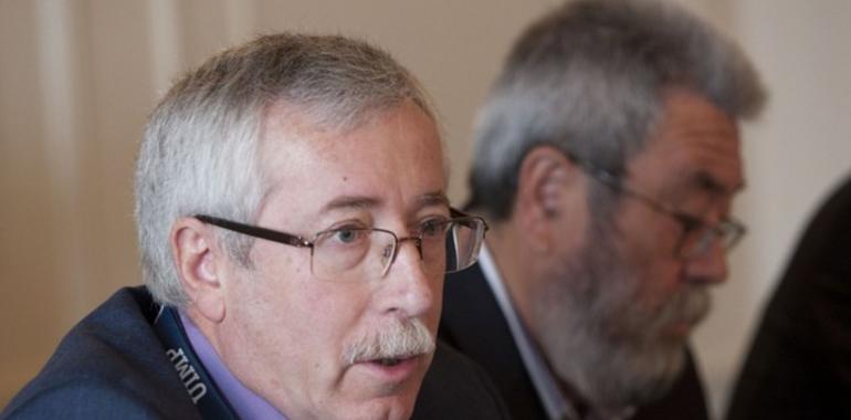 Toxo  y Cándido Méndez, escépticos sobre la “Marca España” ante la destrucción de empleo