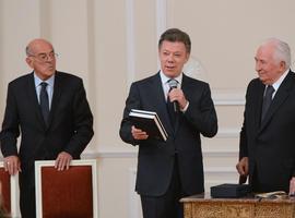 Santos agradece al expresidente Belisario Betancur por su apoyo al proceso de paz