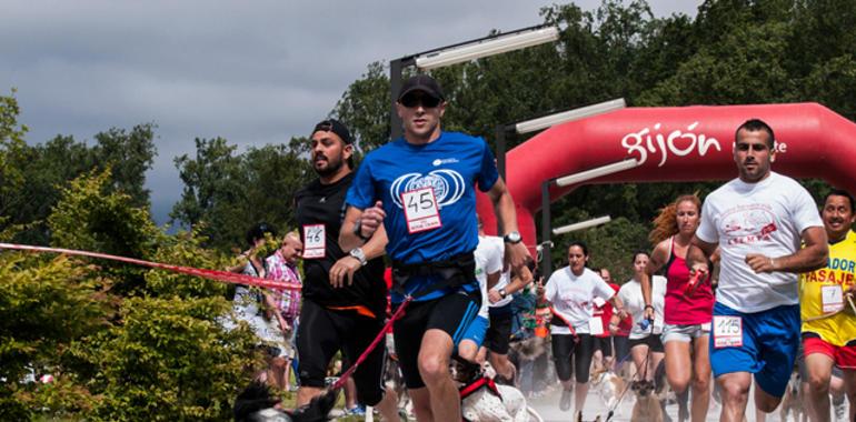 Carrera solidaria con mascotas, a favor de los enfermos neuromusculares asturianos