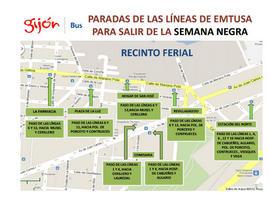 Recomendaciones para el tráfico con motivo de la Semana Negra en Gijón