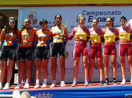 Plata para Asturias en la contrarreloj por equipos del nacional de León