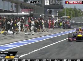 Un cámara herido por el impacto de una rueda de un Red Bull (incluye vídeo)