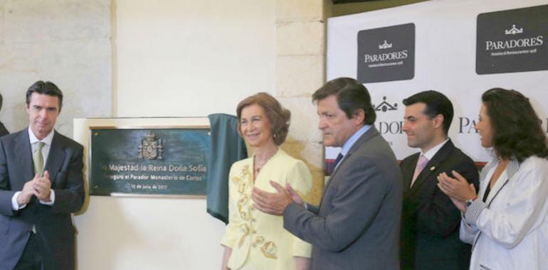 La Reina inauguró el Parador Nacional de Corias