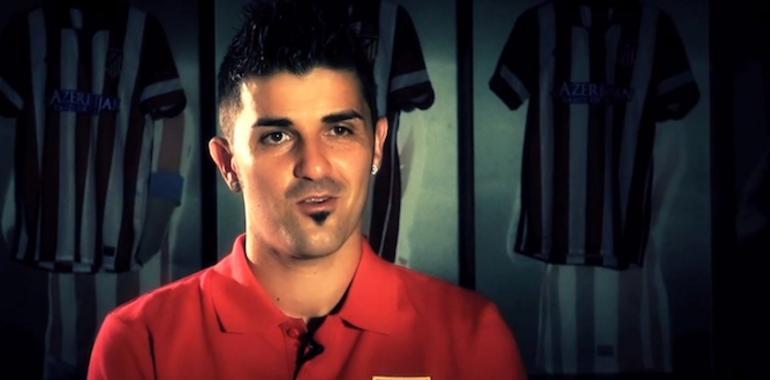 David Villa ya piensa en rojiblanco (vídeo)