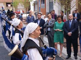 Logroño reestrena la calle Oviedo en presencia de Caunedo