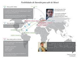 Las posibilidades de Edward Snowden de llegar a Caracas