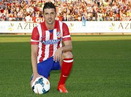 David Villa se presenta ante 20.000 aficionados atléticos