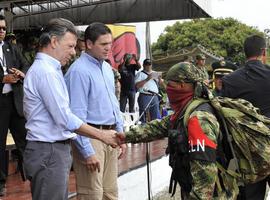 Desmovilizados del FLN \tomaron la decisión correcta\, dice Santos en su bienvenida