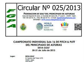 Campeonato Individual Sub-16 de Pitch & Putt en el Club Deva Golf