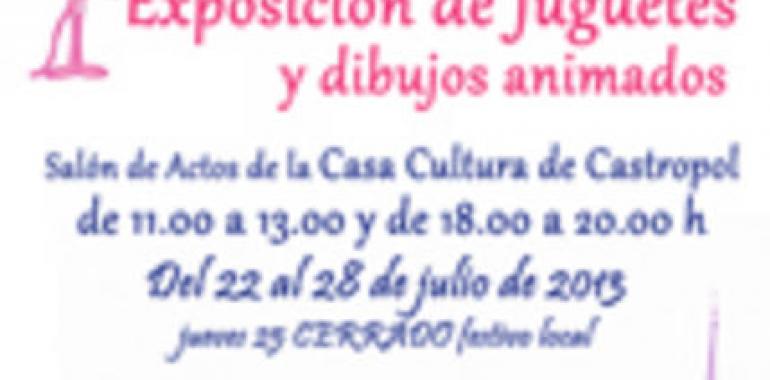 Juguetes y dibujos animados de los años 70 en la Casa de Cultura de Castropol