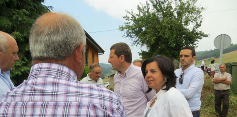 Agroganadería invierte 2,6 M€ en obras de caminos que dan acceso a una docena de pueblos de Tineo 