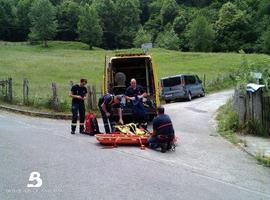 Restacan un barranquista herido en Vallegón, Amieva