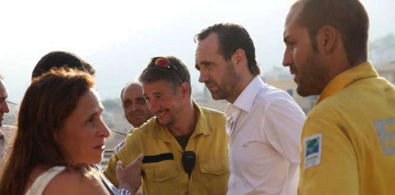 El incendio de Andratx adentra en la finca pública de Galatzó