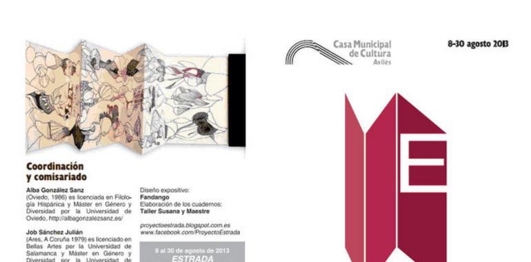 Exposición colectiva "Estrada: Cuadernos de viaje" en la Casa Municipal de Cultura de Avilés.