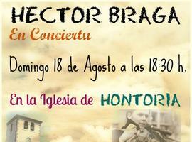 Héctor Braga actúa en Hontoria (Llanes)