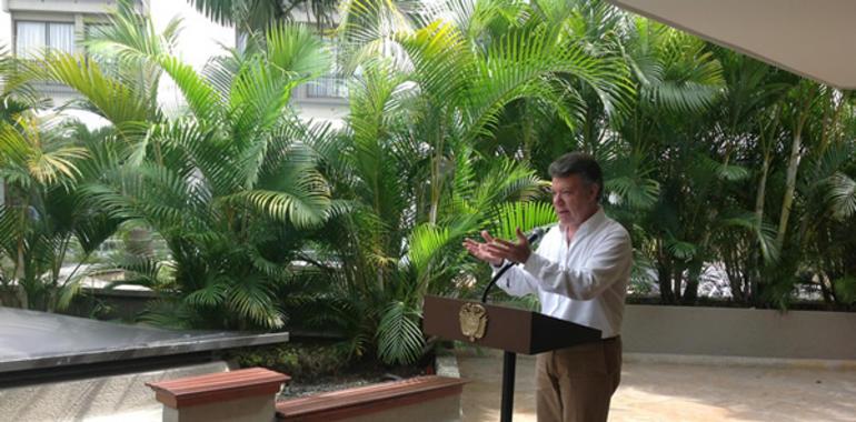 A los cafeteros no los vamos a dejar colgados de la brocha: Presidente Santos
