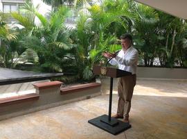 A los cafeteros no los vamos a dejar colgados de la brocha: Presidente Santos