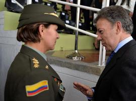 La general Luz Marina Bustos, primera mujer subdirectora de la Policía Nacional colombiana