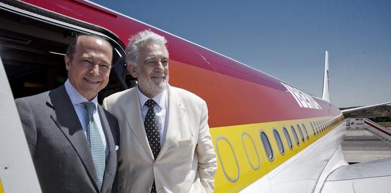 Plácido Domingo surca los cielos