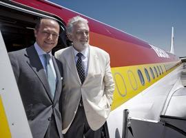 Plácido Domingo surca los cielos