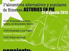 El sábado, alcuentros alternativos y populares de Bimenes